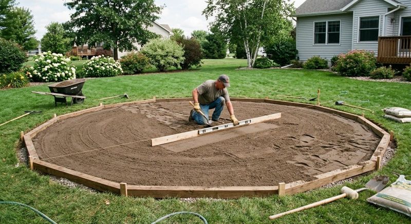 Pool Area Grading